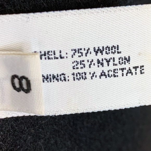 Forecaster of Boston Wool Double Breasted Pea Coat Peacoat Winter Black Size 8 - Picture 5 of 6